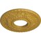 Ekena Millwork Hurley Ceiling Medallion (Canopies up to 7 1/4"), 22 1/8"OD x 7 1/4"ID x 1 3/4"P, Iridescent Gold CM26HUIGS - alternate 3